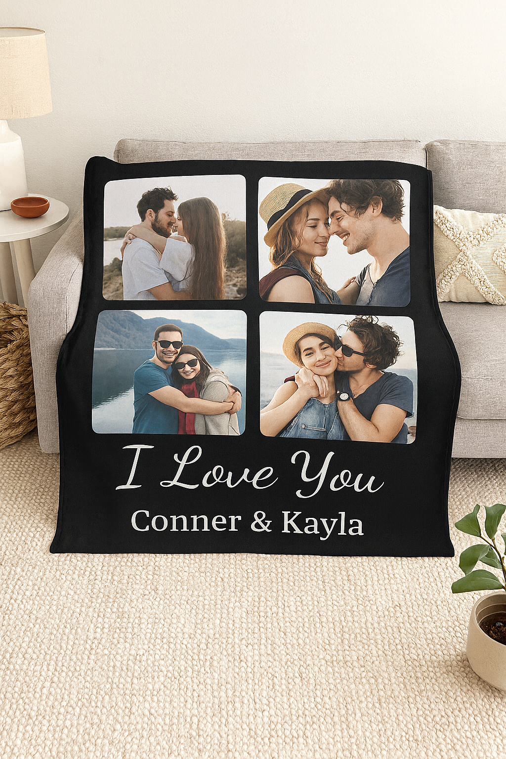 Personalized Couples Blanket