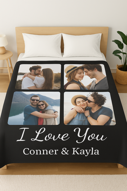 Personalized Couples Blanket