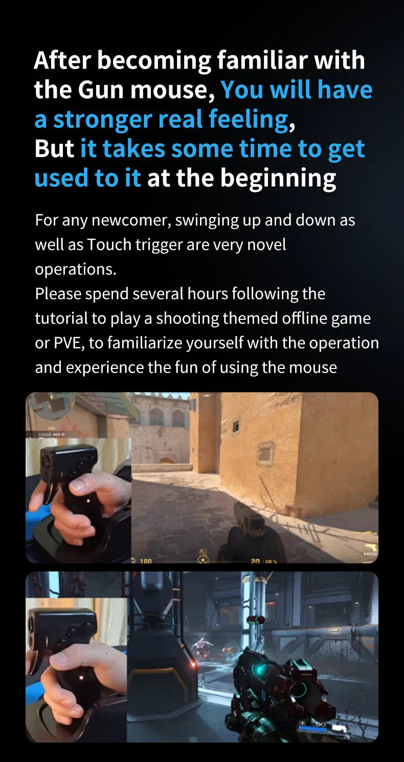 Gun-Style FPS Gaming Mouse