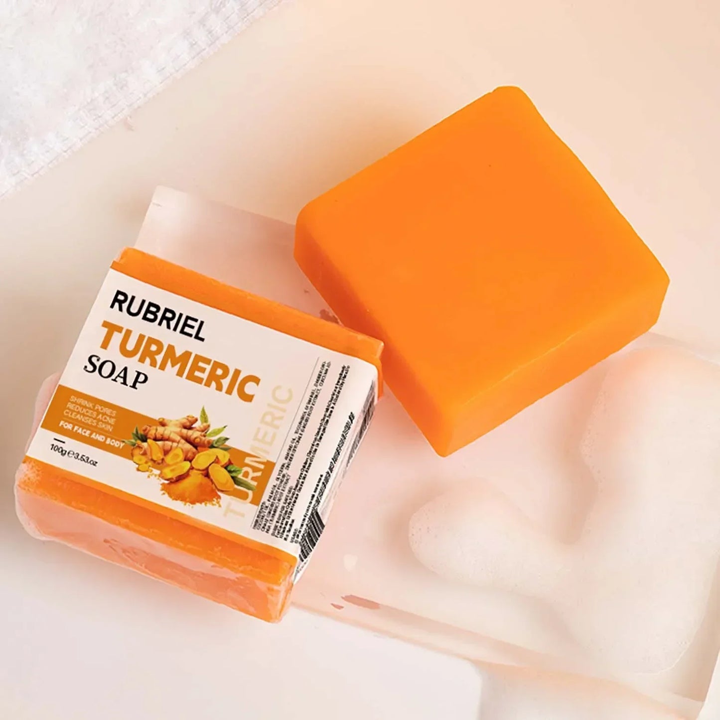 Golden Glow Tumeric Bar – Fades Dark Spots & Evens Skin Tone