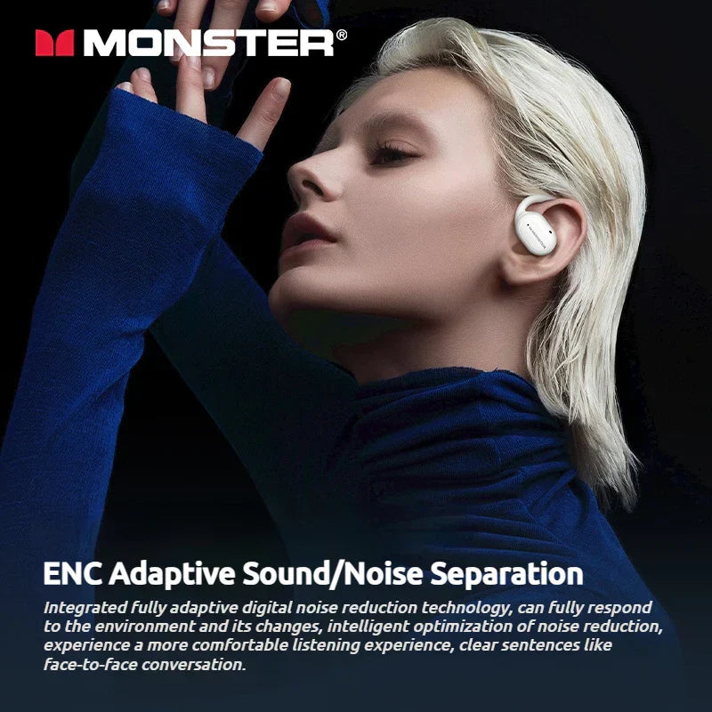 Wireless Open-Ear Sports Headphones – Bluetooth 5.4 + TF Card Support