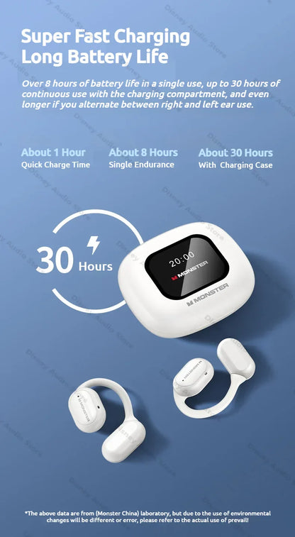 Wireless Open-Ear Sports Headphones – Bluetooth 5.4 + TF Card Support