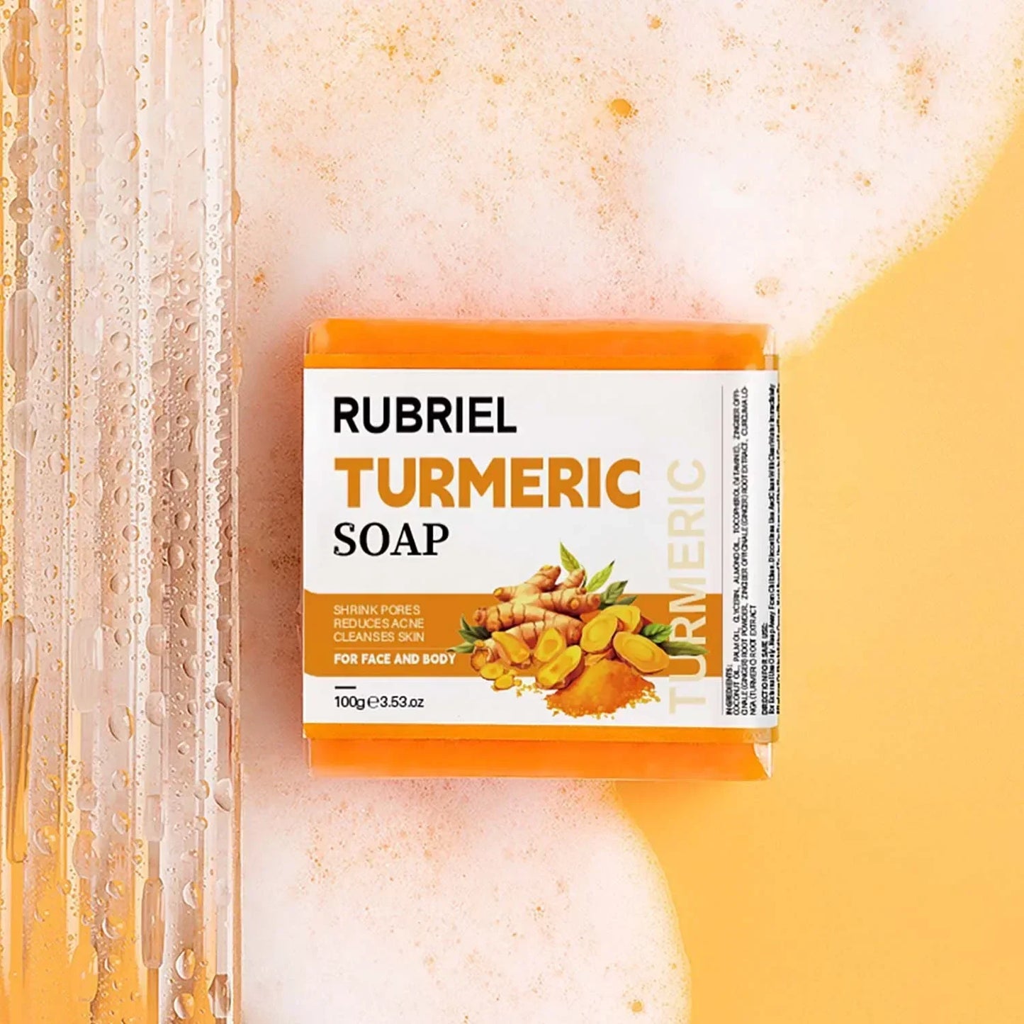 Golden Glow Tumeric Bar – Fades Dark Spots & Evens Skin Tone