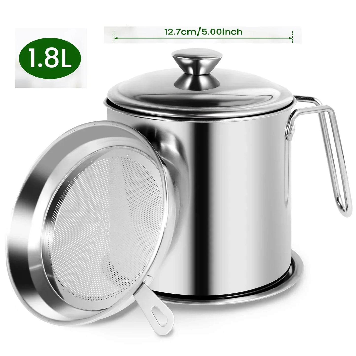 Oil Filter Fry Basket & Storage Pot