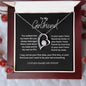 To My Girlfriend- Love Heart Necklace