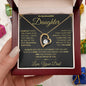 To My Beautiful Daughter-From Dad-Forever Love Necklace