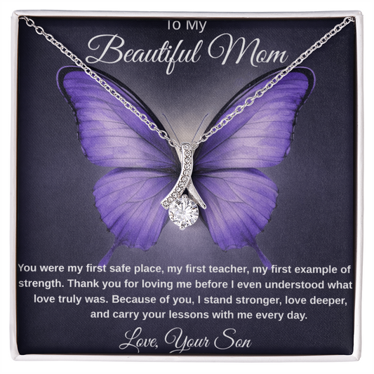 To My Beautiful Mom-Alluring Necklace