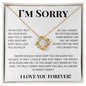 Apology Gift For Her-I'm Truly Sorry-Love Knot Necklace