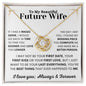 To My Beautiful Future Wife Love Knot Necklace