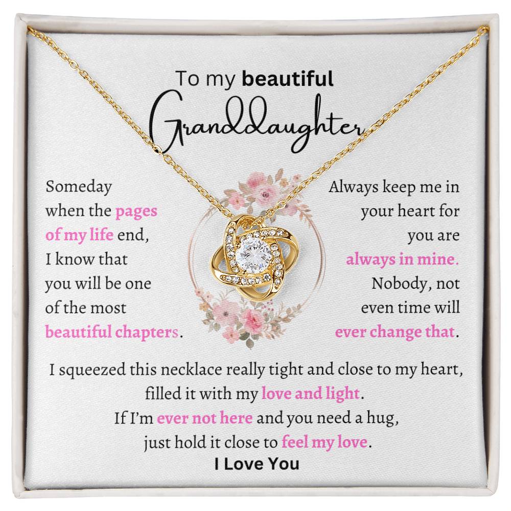 My Beautiful Granddaughter-Love Knot Necklace