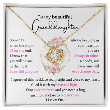 My Beautiful Granddaughter-Love Knot Necklace