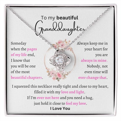My Beautiful Granddaughter-Love Knot Necklace