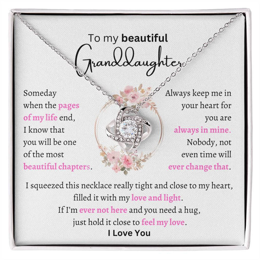 My Beautiful Granddaughter-Love Knot Necklace
