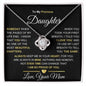 To My Precious Daughter from Mom Love Knot Necklace