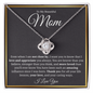 To My Beautiful Mom-Love knot Necklace