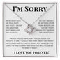 Apology Gift For Her-I'm Truly Sorry-Love Knot Necklace