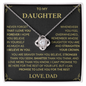 Dad to Daughter-Love Knot Necklace