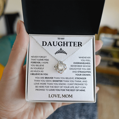 Daughter from Mom-Love knot necklace