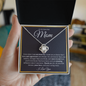 To My Beautiful Mom-Love knot Necklace