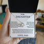 To My Daughter-From Dad Love Knot Necklace