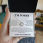 Apology Gift For Her-I'm Truly Sorry-Love Knot Necklace