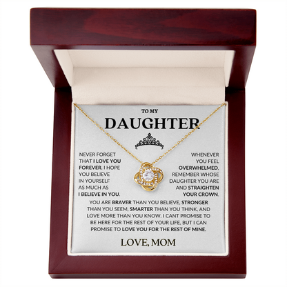Daughter from Mom-Love knot necklace