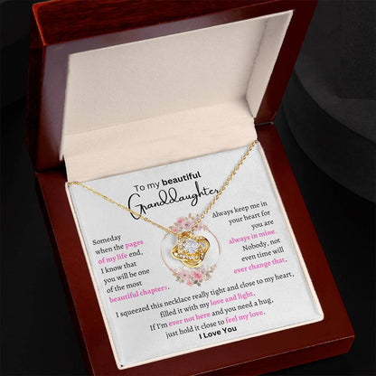 My Beautiful Granddaughter-Love Knot Necklace