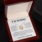 Apology Gift For Her-I'm Truly Sorry-Love Knot Necklace