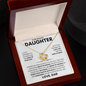 To My Beautiful Daughter-Love Knot Necklace