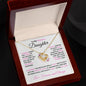 To My Precious Daughter - Love Forever Love Knot Necklace