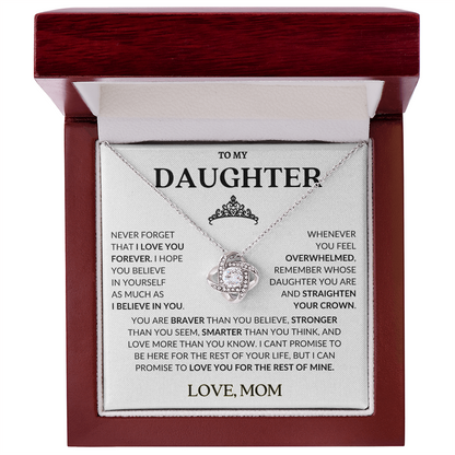 Daughter from Mom-Love knot necklace
