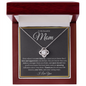 To My Beautiful Mom-Love knot Necklace