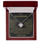 Dad to Daughter-Love Knot Necklace