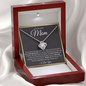To My Beautiful Mom-Love knot Necklace