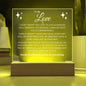 To My Love Acrylic Plaque
