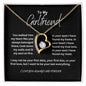 To My Girlfriend- Love Heart Necklace