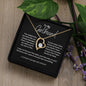 To My Girlfriend- Love Heart Necklace