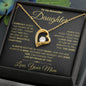 To My Daughter-From Mom-Forever Love Knot Necklace