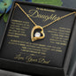To My Beautiful Daughter-From Dad-Forever Love Necklace